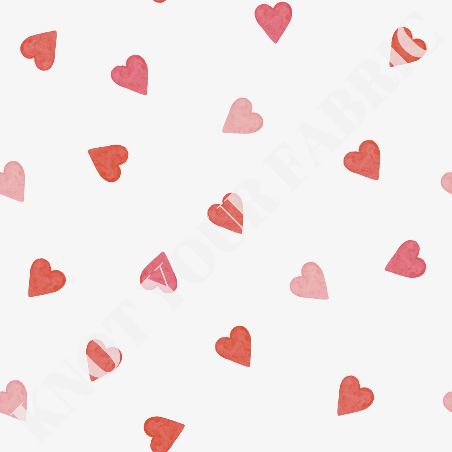 PRE-ORDER Watercolor Red Hearts