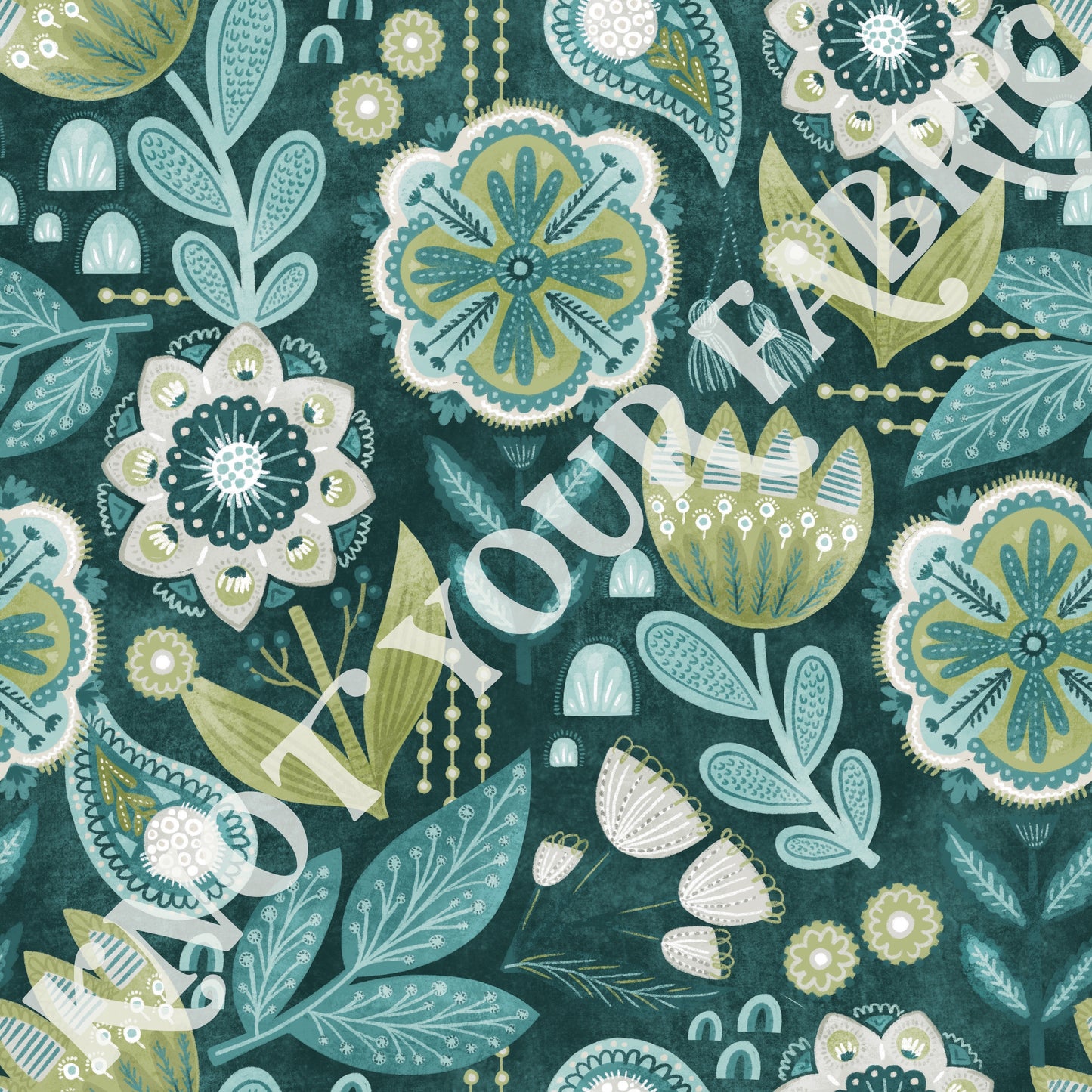 PRE-ORDER Green/Teal Florals