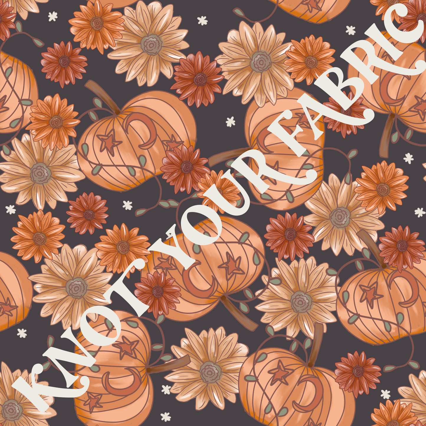 PRE-ORDER Pumpkin Flowers Dark