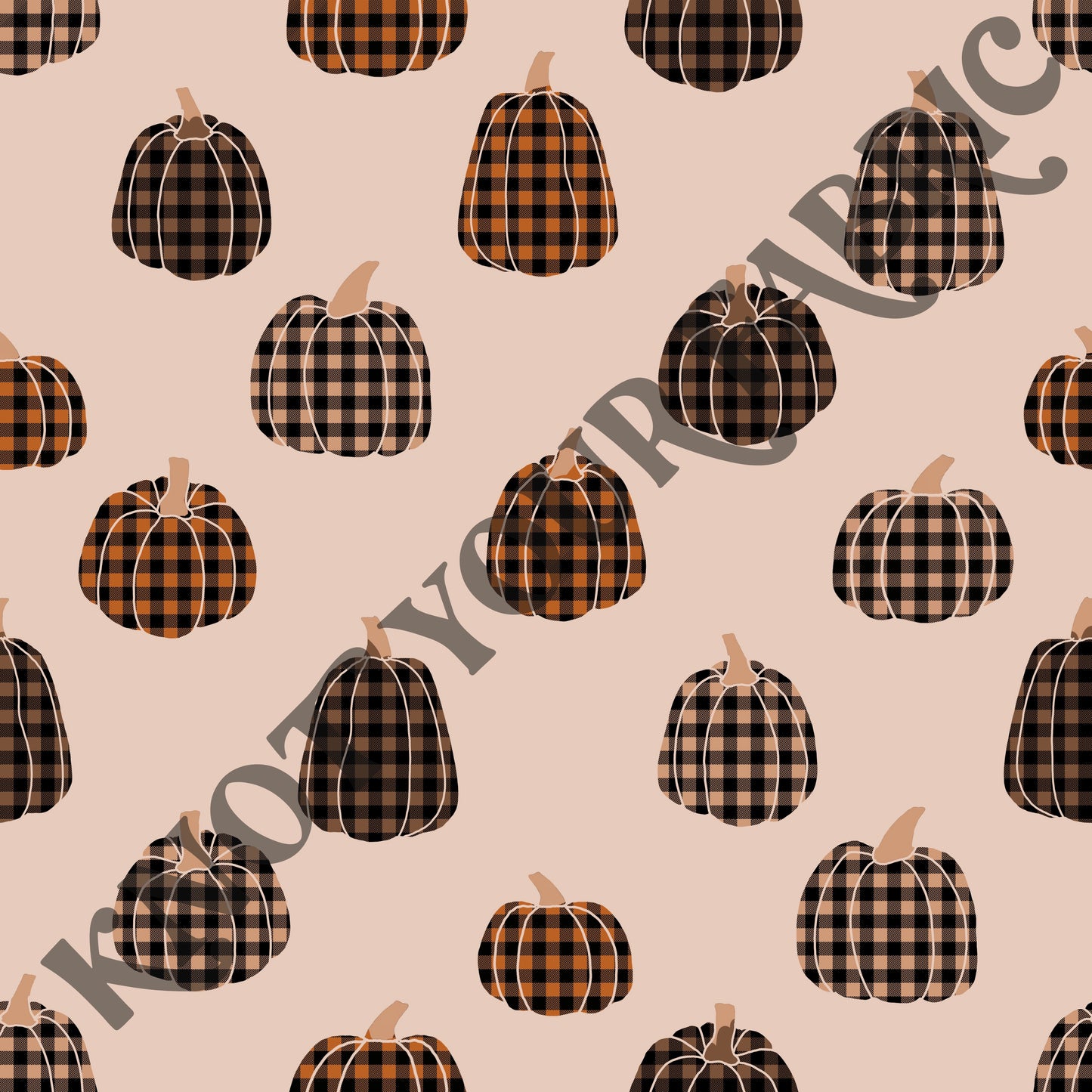 PRE-ORDER Plaid Pumpkin