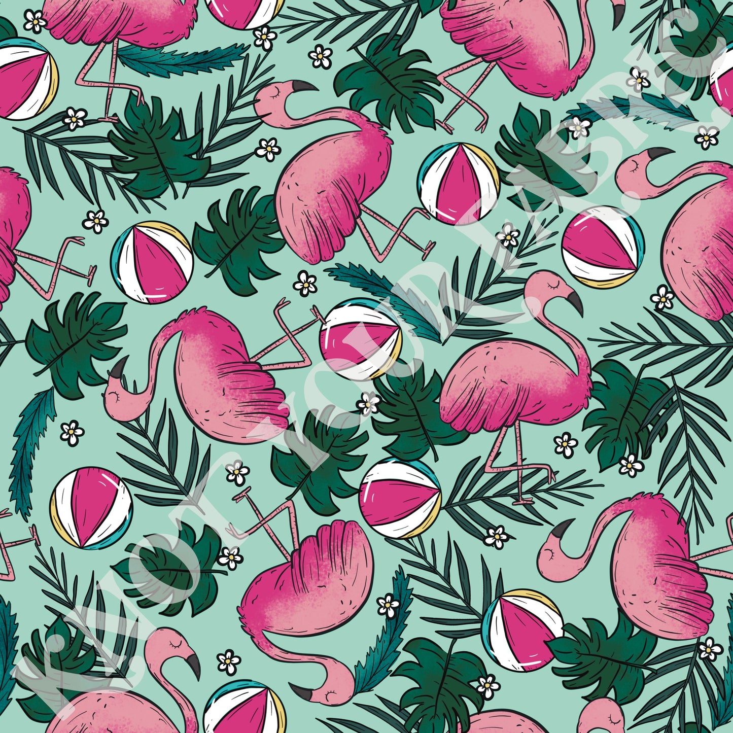 Summer Flamingos