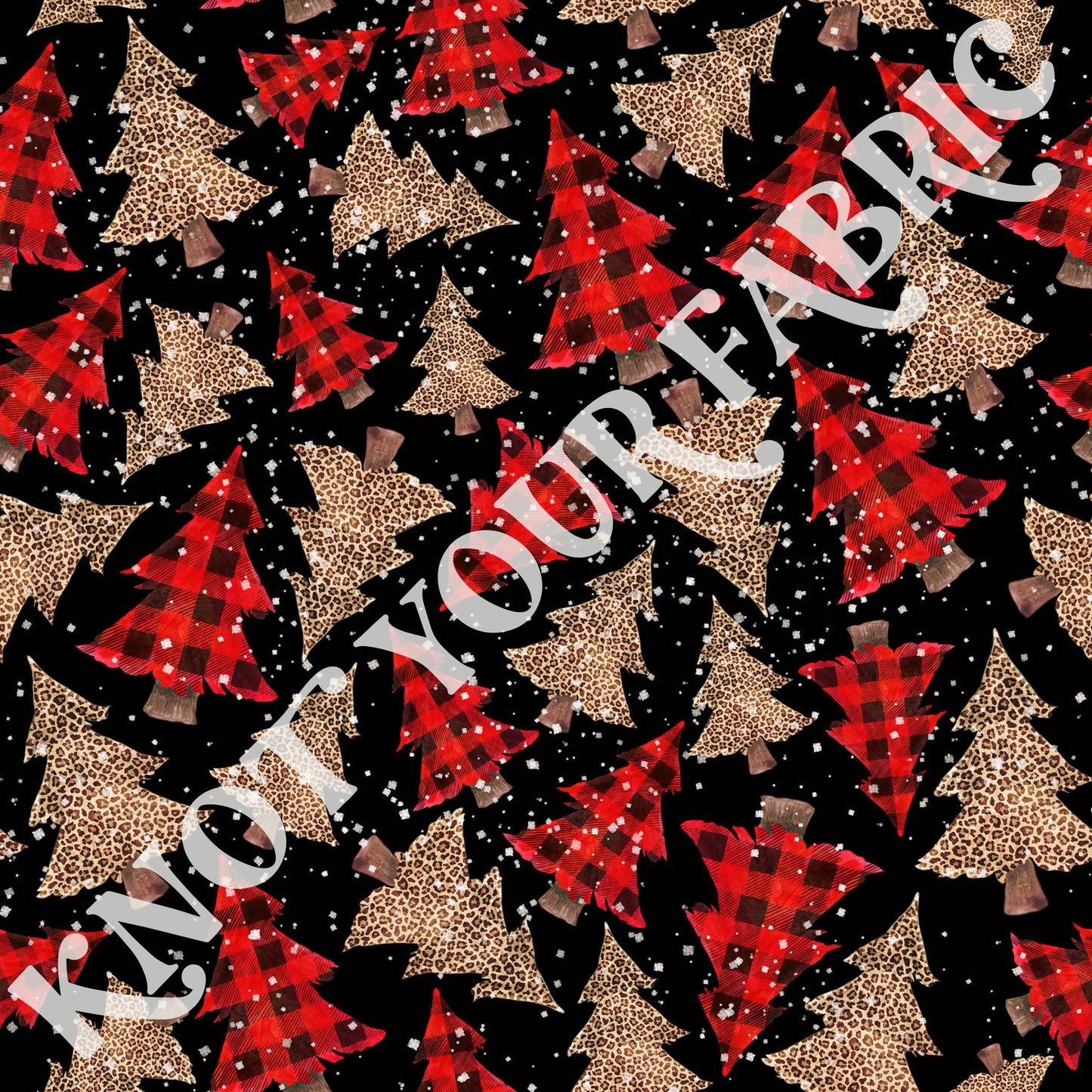 PRE-ORDER Cheetah Plaid Christmas Trees