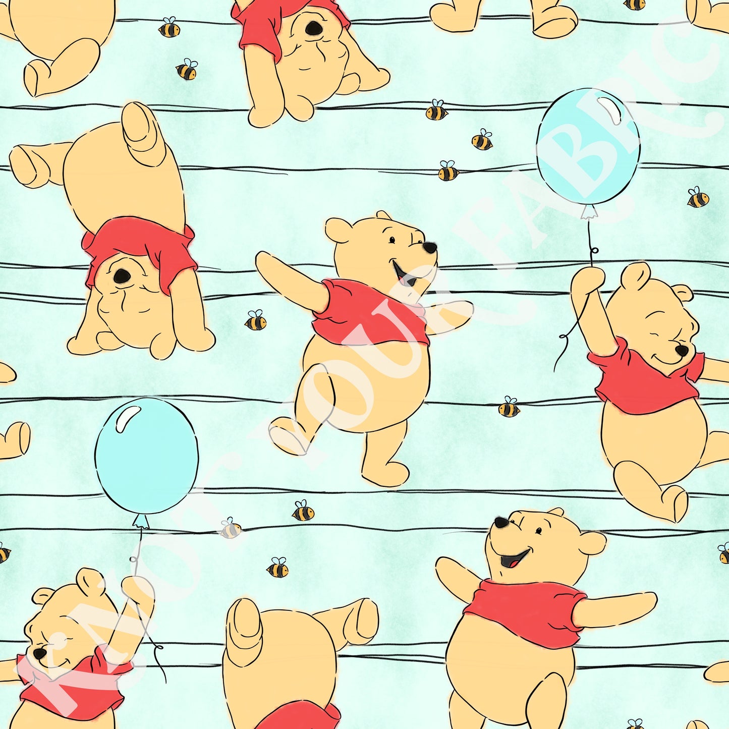 PRE-ORDER Bear Balloon Stripes