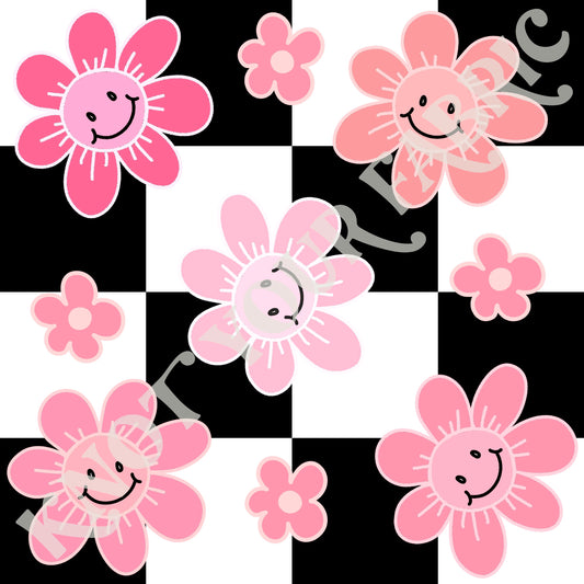 PRE-ORDER Pink Floral Checkered