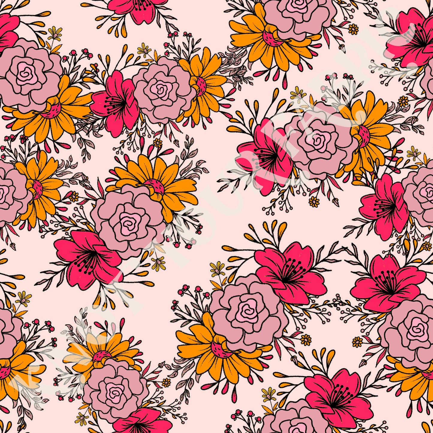 PRE-ORDER Peachy Floral