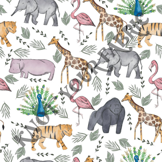 PRE-ORDER Watercolor Zoo Animals