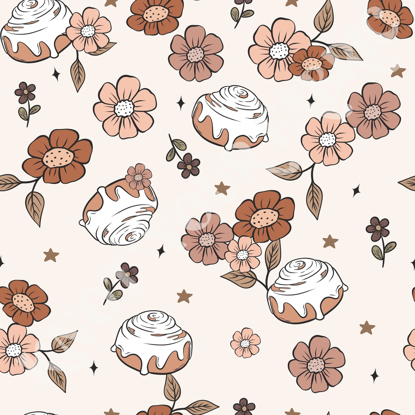 PRE-ORDER Cinnamon Roll Floral