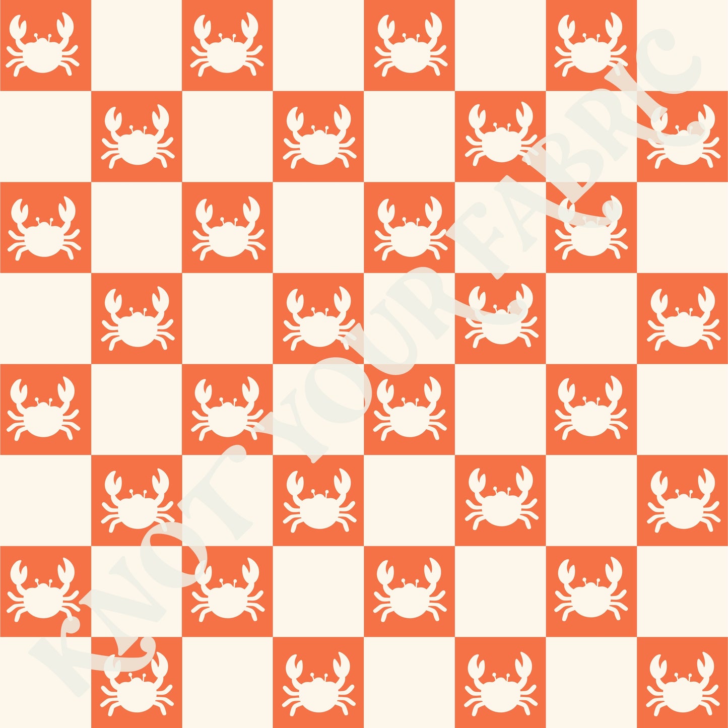 PRE-ORDER Orange Crab Checkered