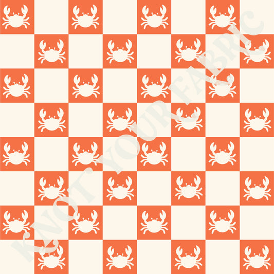 PRE-ORDER Orange Crab Checkered