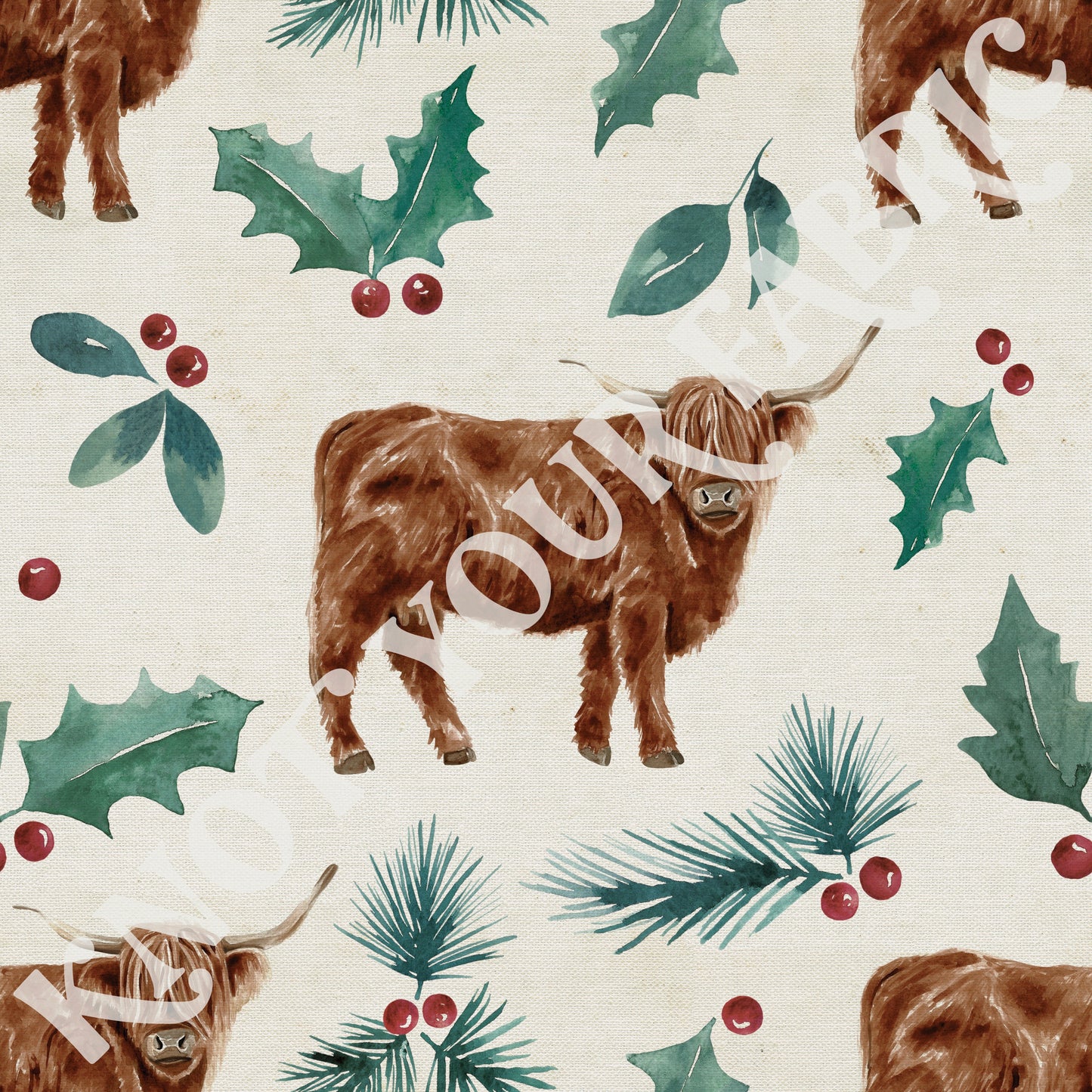 PRE-ORDER Christmas Higland Cow