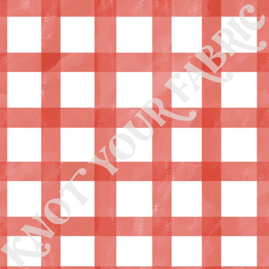 PRE-ORDER Watercolor Strawberries Plaid