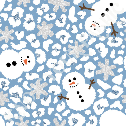 PRE-ORDER Snowman Cheetah Blue