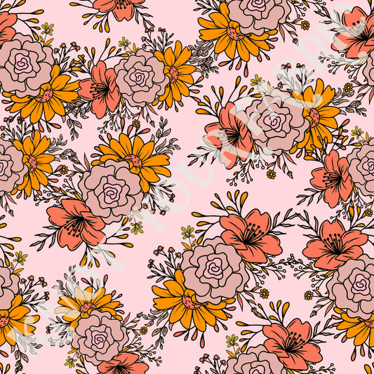 PRE-ORDER Florals on Coral