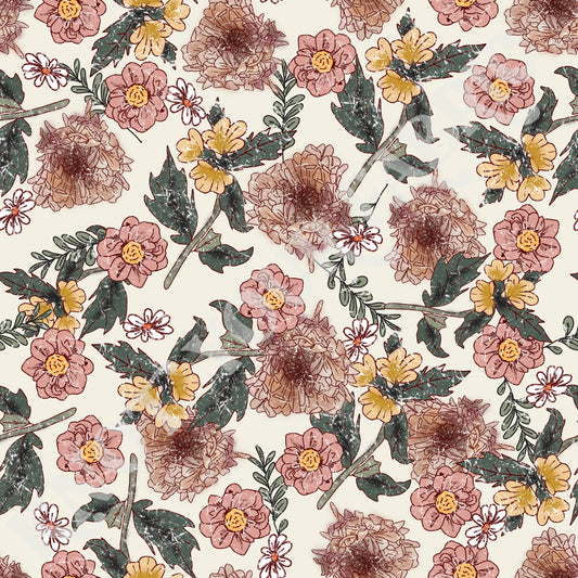 PRE-ORDER Vintage Mauve Flowers