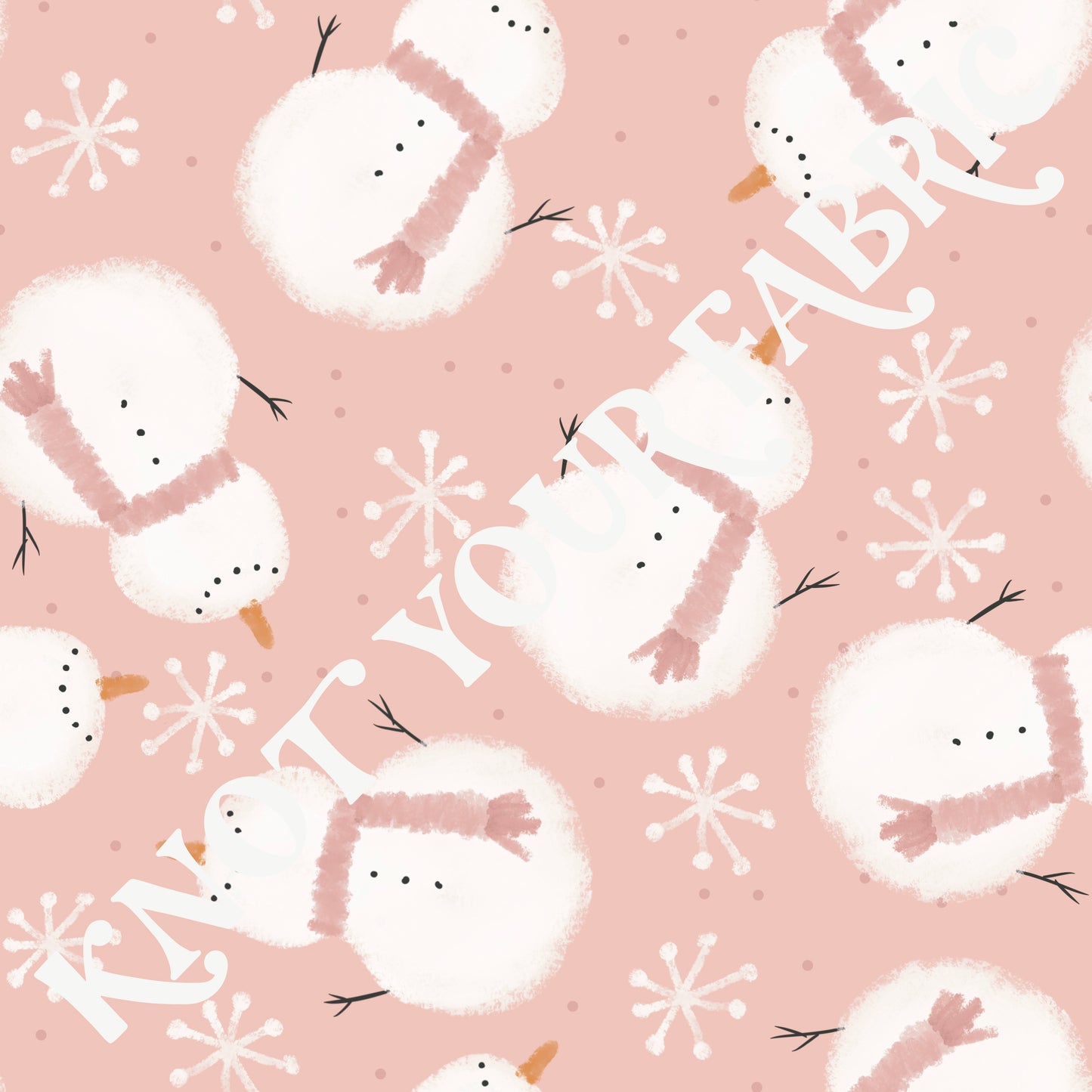 PRE-ORDER Pink Winter Snowman